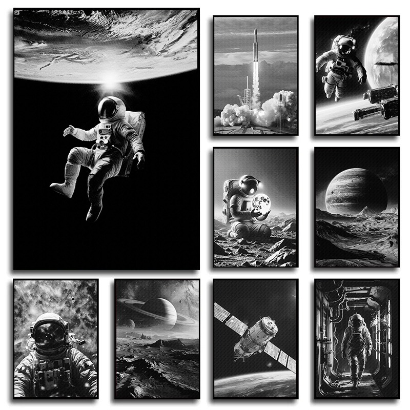NASA Retro Space Canvas Print  - Star Map Poster 评论和价格
