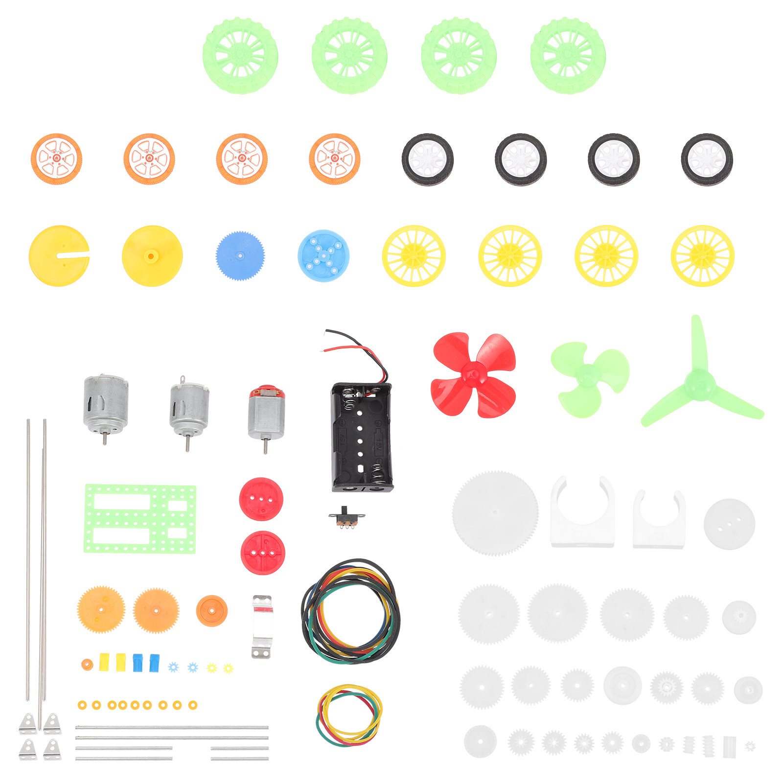 112Pcs Dc Motor Gear Kit Plast - Science Kit 评论和价格