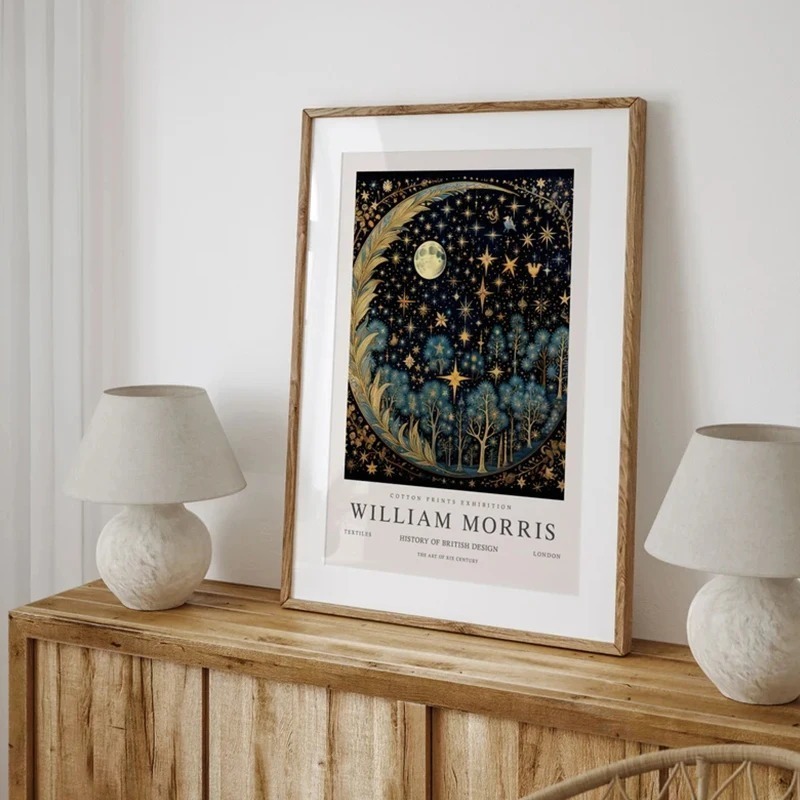 Vintage Moon and Stars William - Star Map Poster 评论和价格